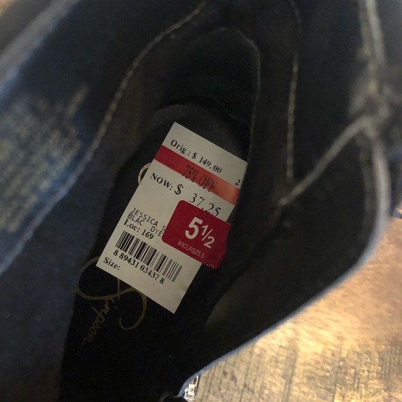 Jessica Simpson suede heel booties - Picture 2 of 2